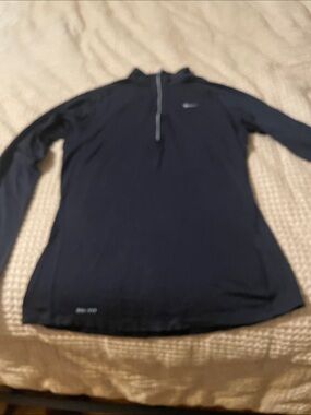 Nike Black Long-Sleeve Half-Zip Athletic Top